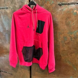 Nike Air Jordan Jumpman Fleece Pullover Hoodie Hibiscus Mens SIze 3XL DJ0258-652